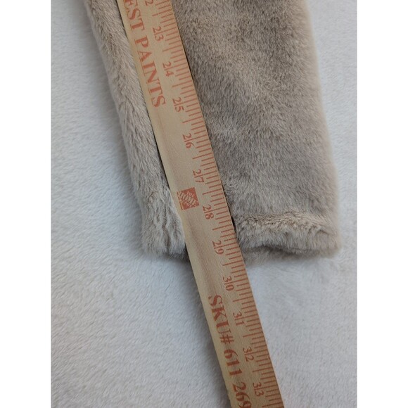 Alison Sheri Faux Fur Coat Jacket Women’s M Camel Colored Soft Shaggy Vogue NWT - Picture 10 of 16